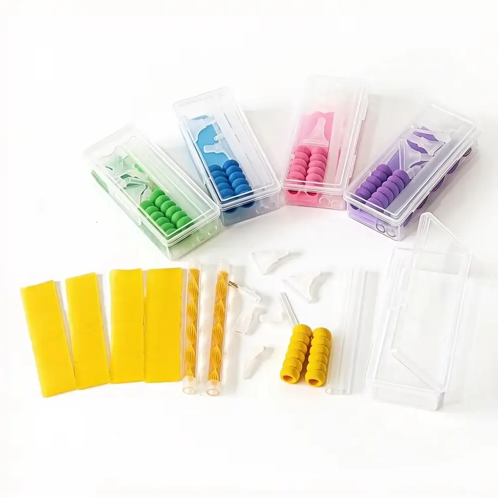 5D Diamond Painting Tools Kit 5 Colors DIY Diamond Art Drill Pen Wax Tips Storage Box for Adults Crafters Home Mosaic Embroidery view 3