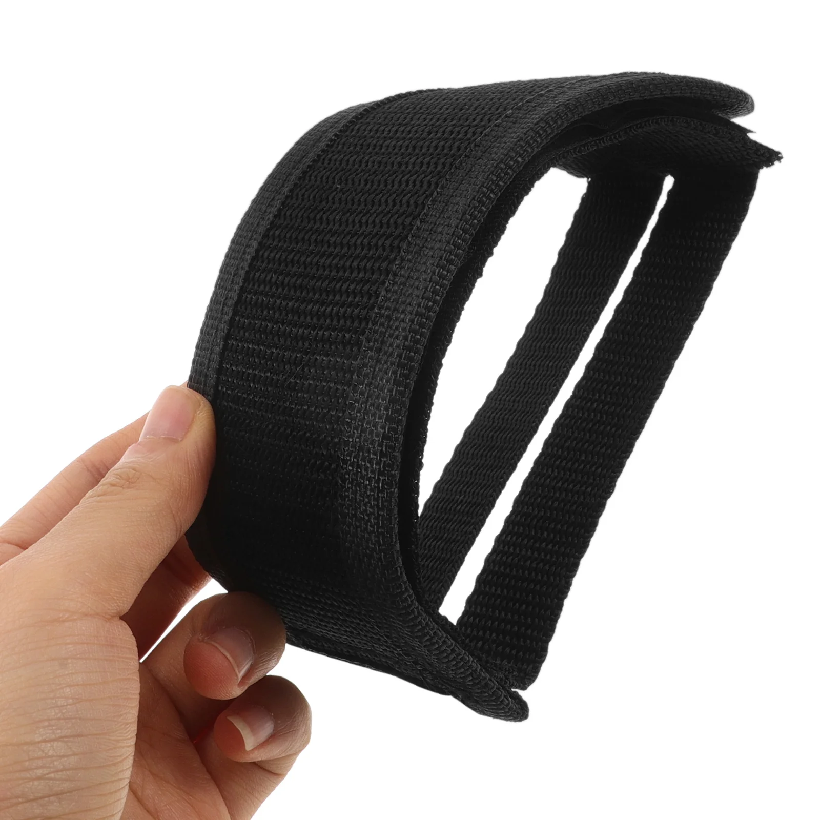 

4 Pcs Bike Pedal Straps Durable Nylon Anti Skid Adjustable Foot Holders for Bicycle Suitable Most Shoes Size Strap Pedals