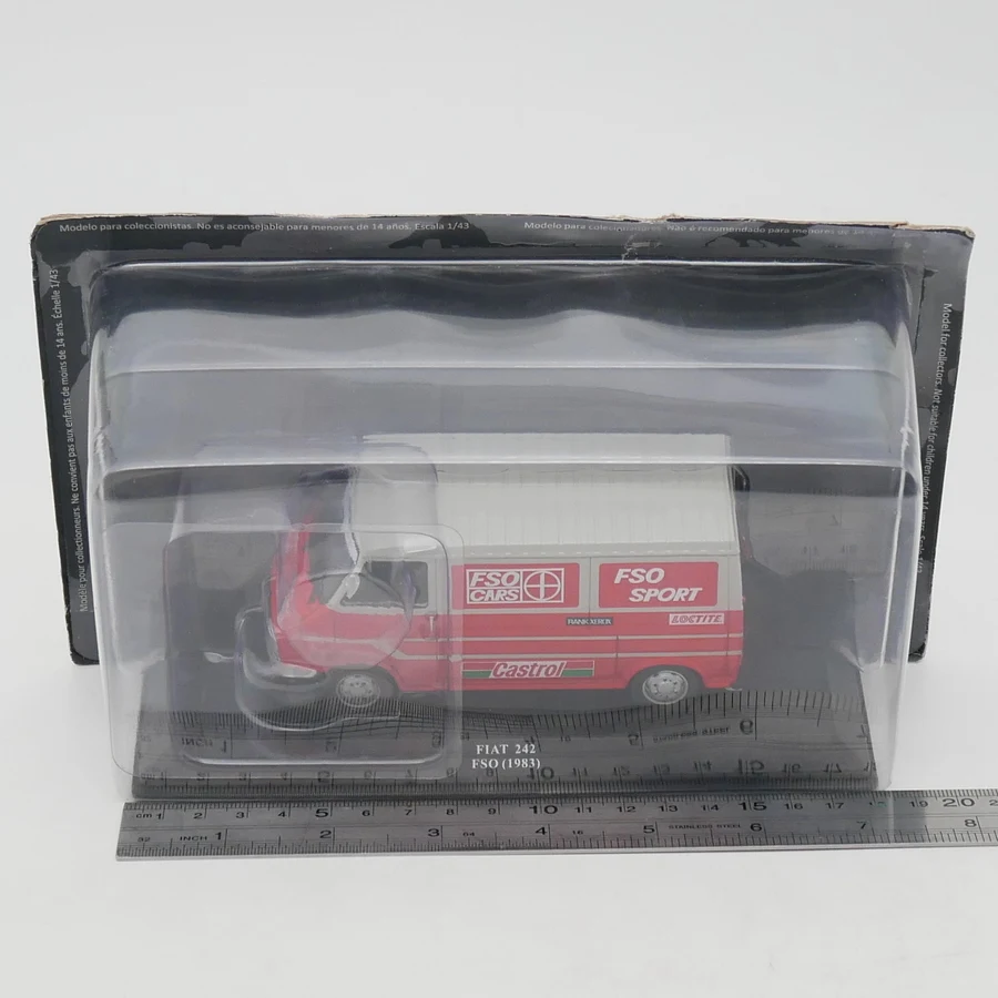 

Diecast Ixo 1:43 Scale Fiat 242 FSO Sport 1983 Fiat Van Rally Team Logistics Vehicle Alloy Car Model Collectible Toy Souvenir