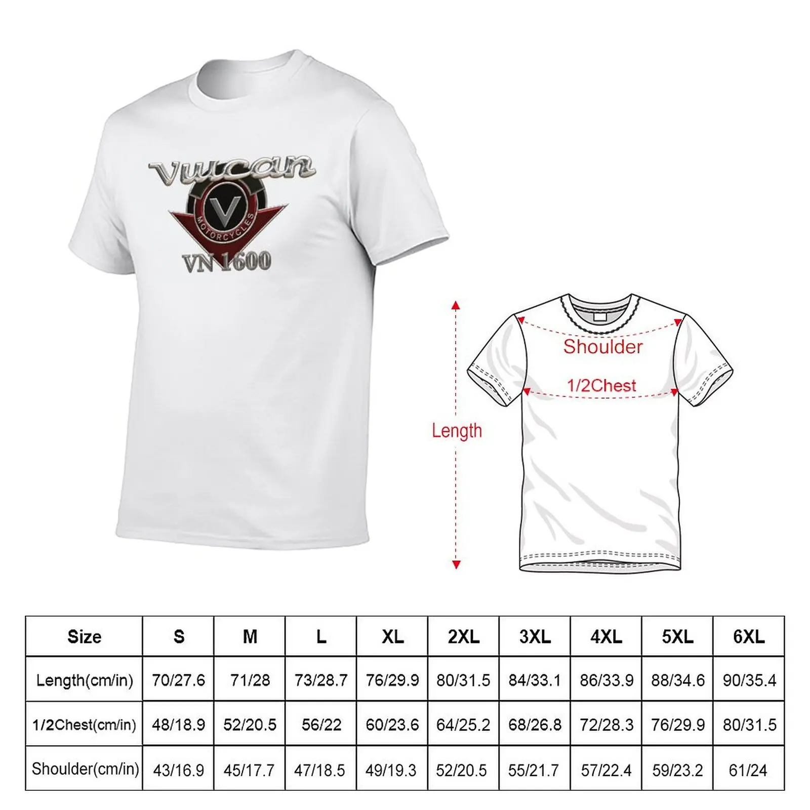 Vulcan VN 1600 Logo 3 chrome T-Shirt Quick Dry Outdoor Sports T-Shirt