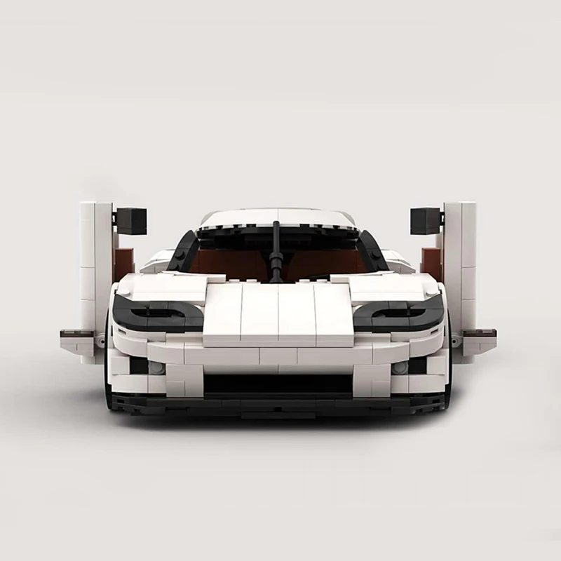 1458pcs New MOC-104553 White Super Sports Car Compatible 10295 Blocks Bricks Educational Puzzle Toys Birthday Gifts