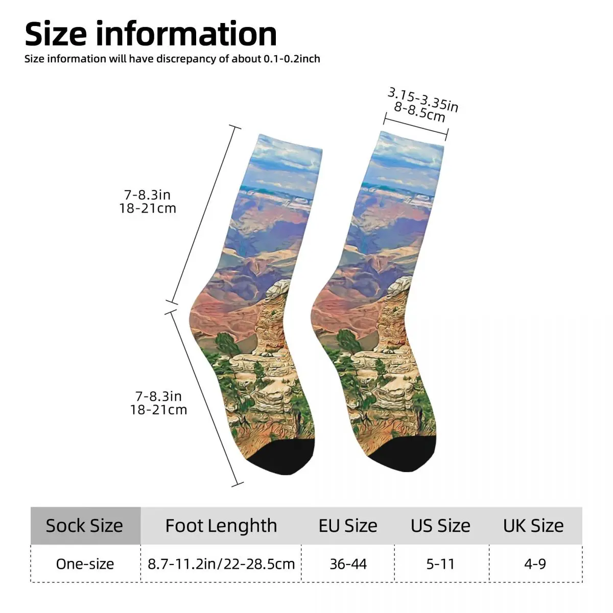 Bright Angel Trail Grand Canyon Socks Harajuku Super Soft Stockings All Season Long Socks Accessories Unisex Birthday Present