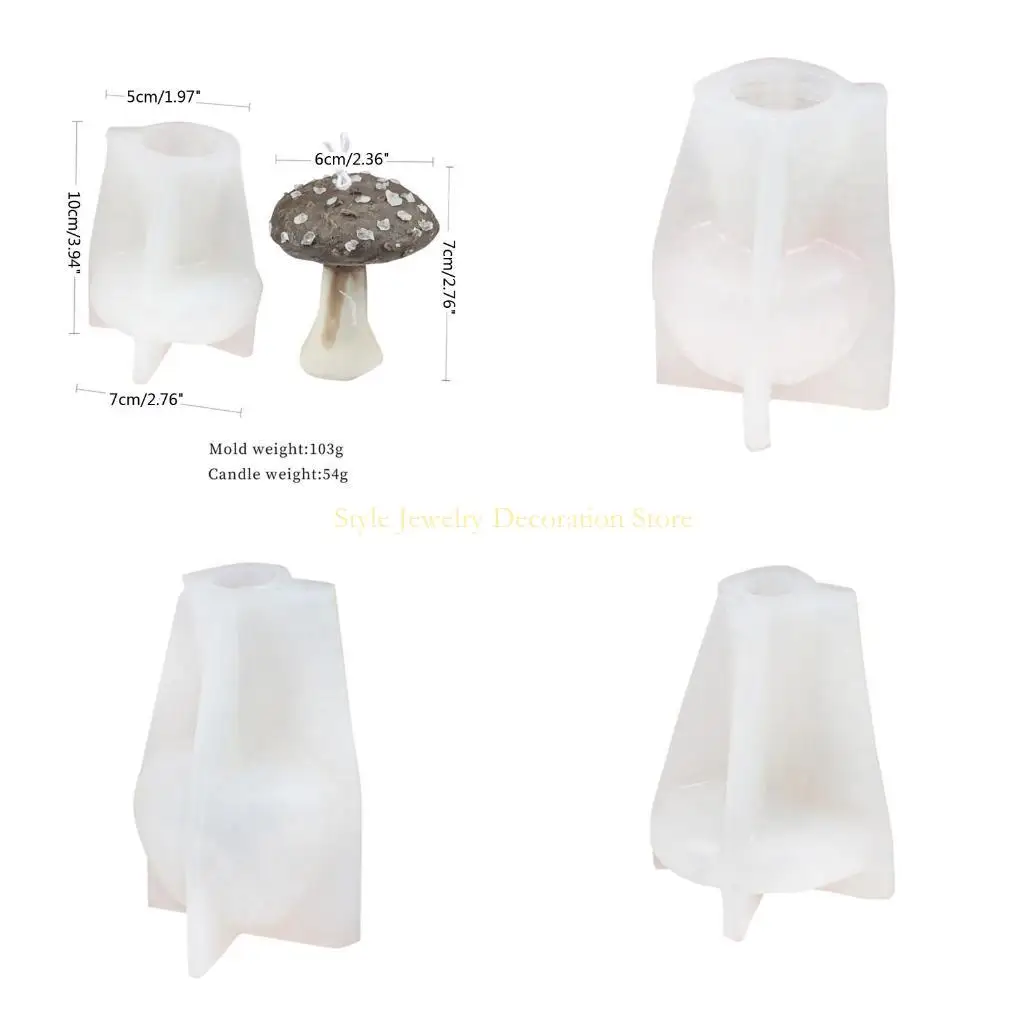 

D46E Mushroom UV Crystal Epoxy Resin Mold Plaster Silicone Mould