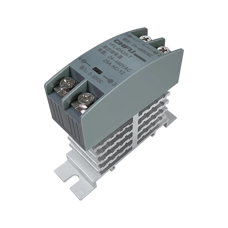 Solid State Relay 10A 25A 40A 60A 80A 100A 120A Din Rail Relay With Radiator SSR Single Phase AC-AC DC-DC