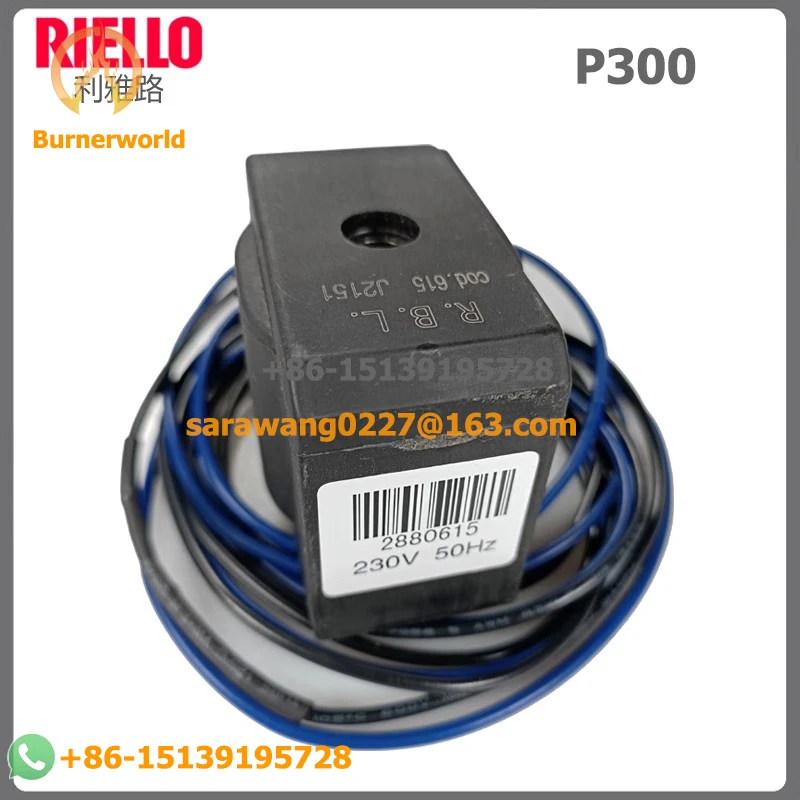 

Original RBL 2880615 Riello Solenoid Valve Coil Cod 615 J1752 use for Riello P300 P450T/G Burner Solenoid valve Coil