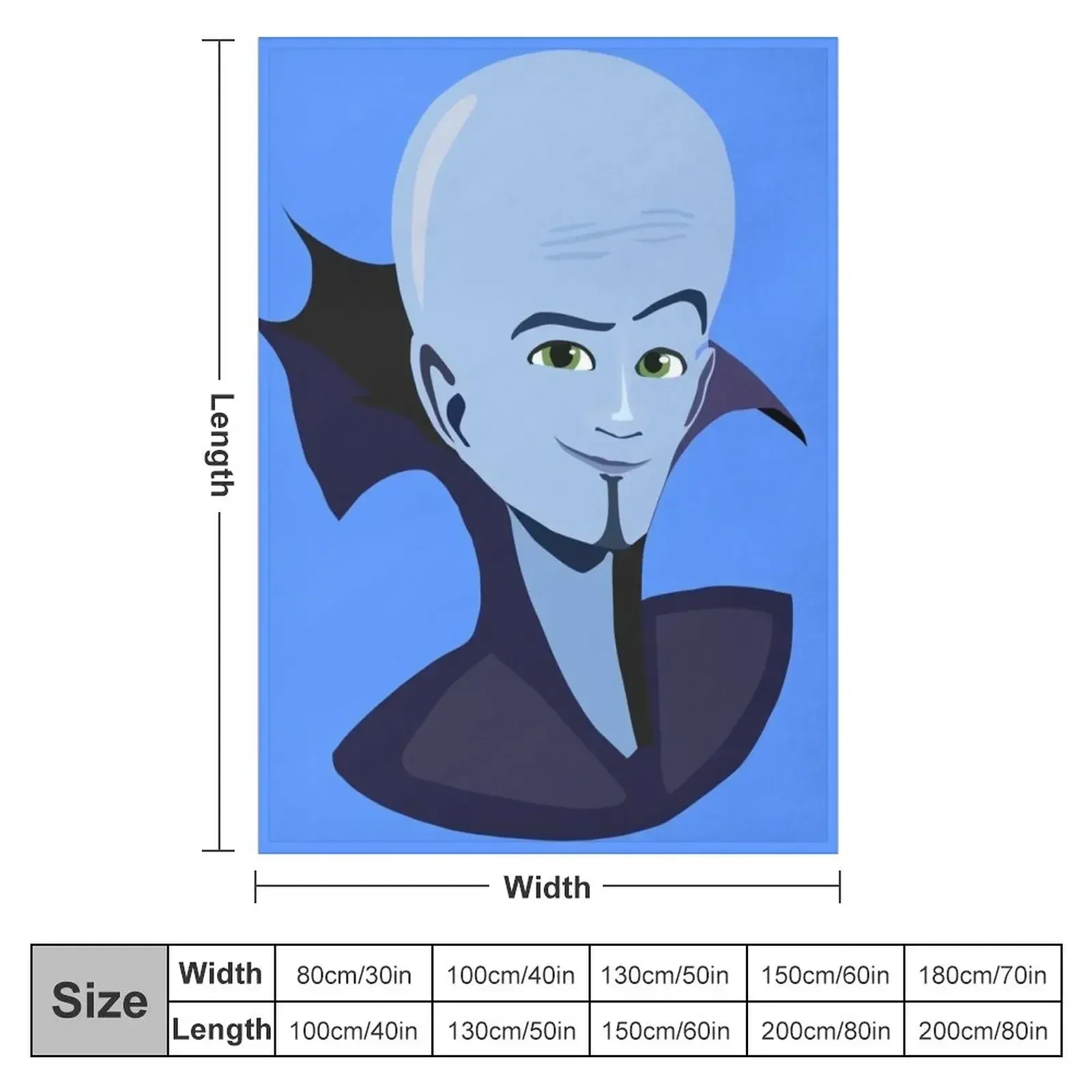 Megamind / big brain Throw Blanket Bed covers warm winter Blankets