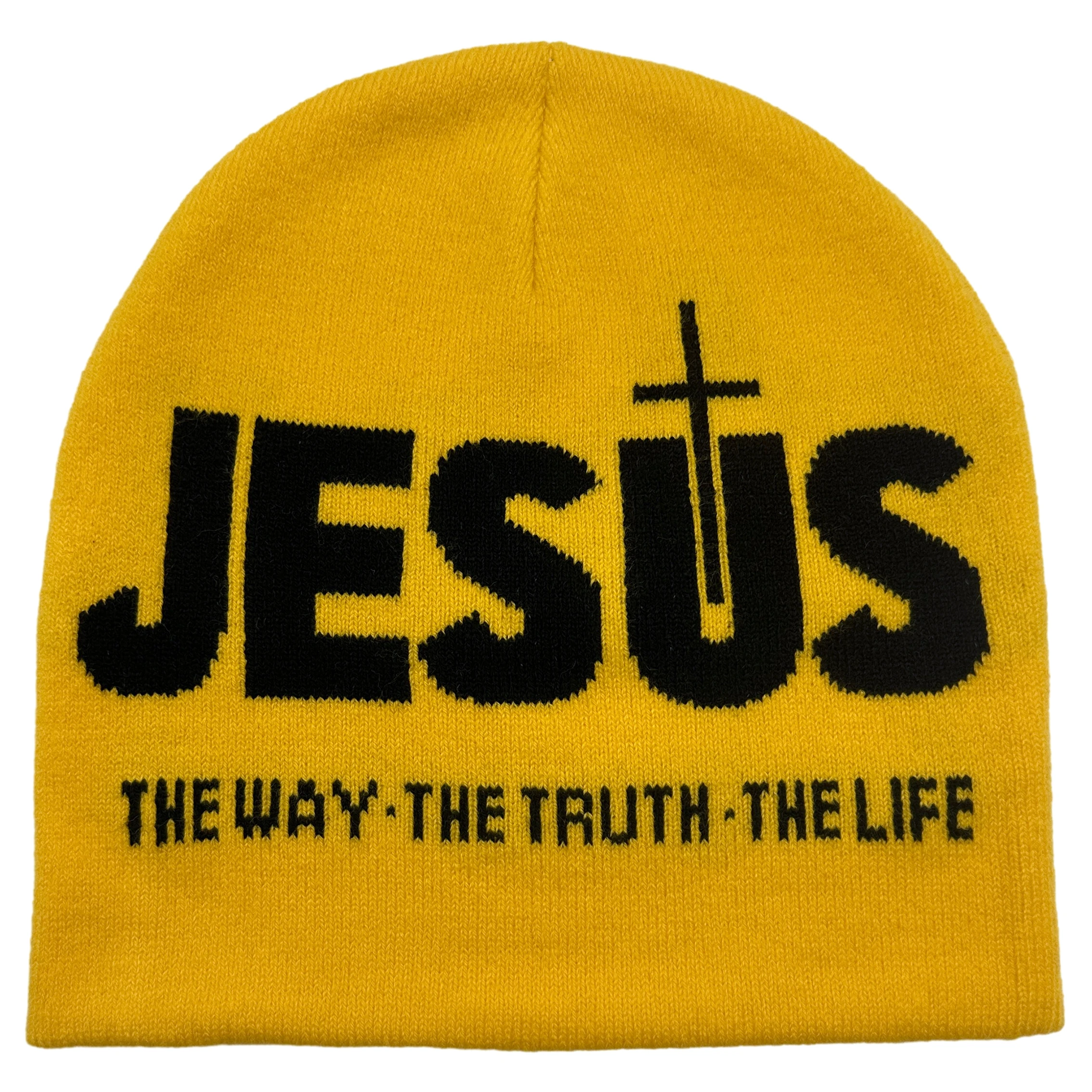 Jacquard Alphabet JESUS Strickmütze Herbst/Winter Outdoor Thermomütze Unisex Pullover Mütze – Detail 9