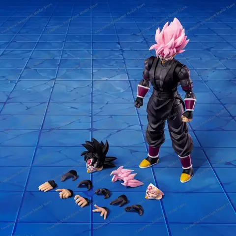 W magazynie Dragon Ball Demoniacal Fit DF Ultimate Atrocious SHF Black Goku Zamasu Figurka akcji Model zabawkowy Prezent
