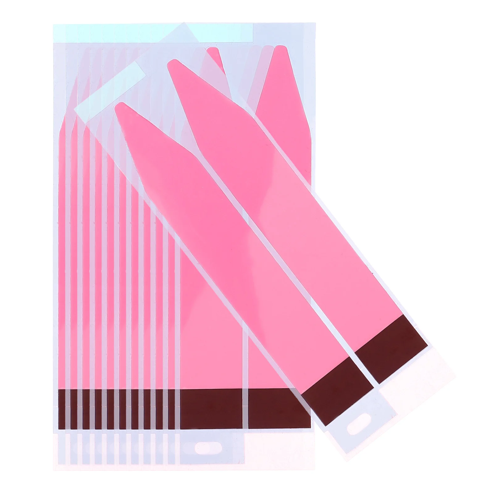 

24Pcs Back Glue Stickers Adhesive Phone Tapes Accessories 12Sheets Replacement Strips Practical Customizable Strong