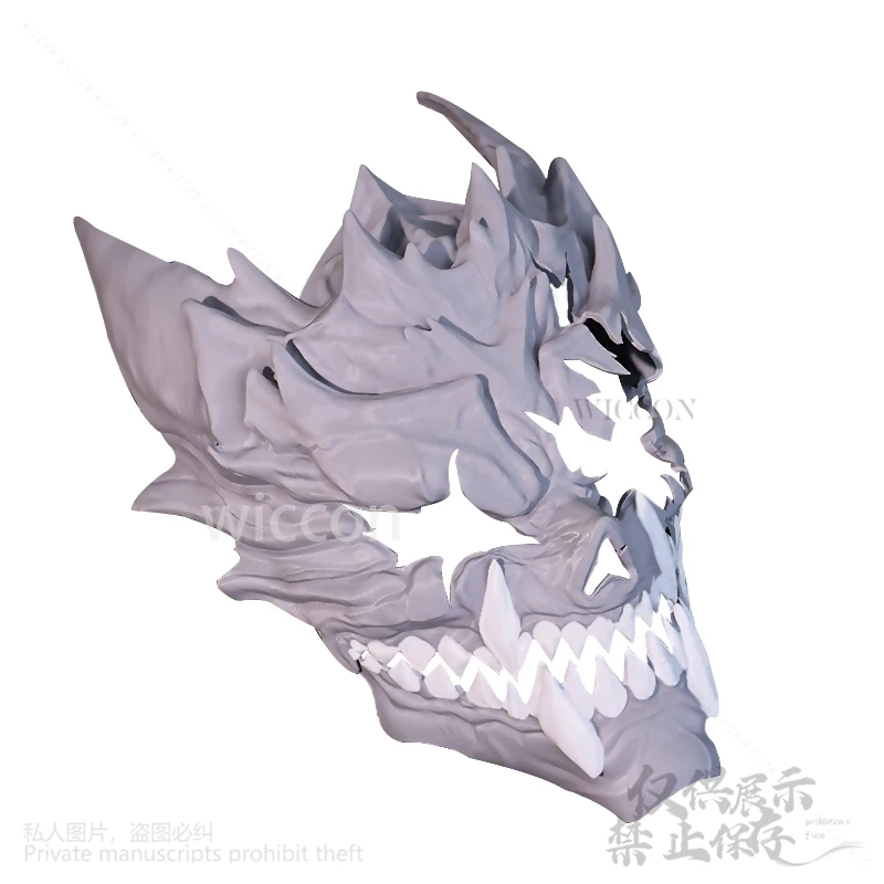 أنيمي Kaiju تأثيري كافكا ثلاثية الأبعاد مطبوعة Hibino قناع زي الجمجمة الوحش Prpos اكسسوارات هالوين عيد الميلاد عيد ميلاد مخصص