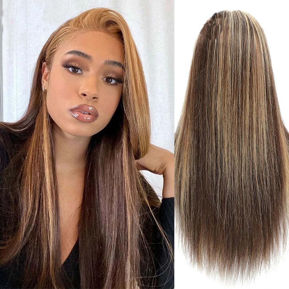 Highlight Perücke Menschliches Haar 13x4 Spitze Frontal Perücke Honig Blonde Spitze Front Perücken Für Frauen Pre Gezupft Hd gerade Spitze Vorne Perücke