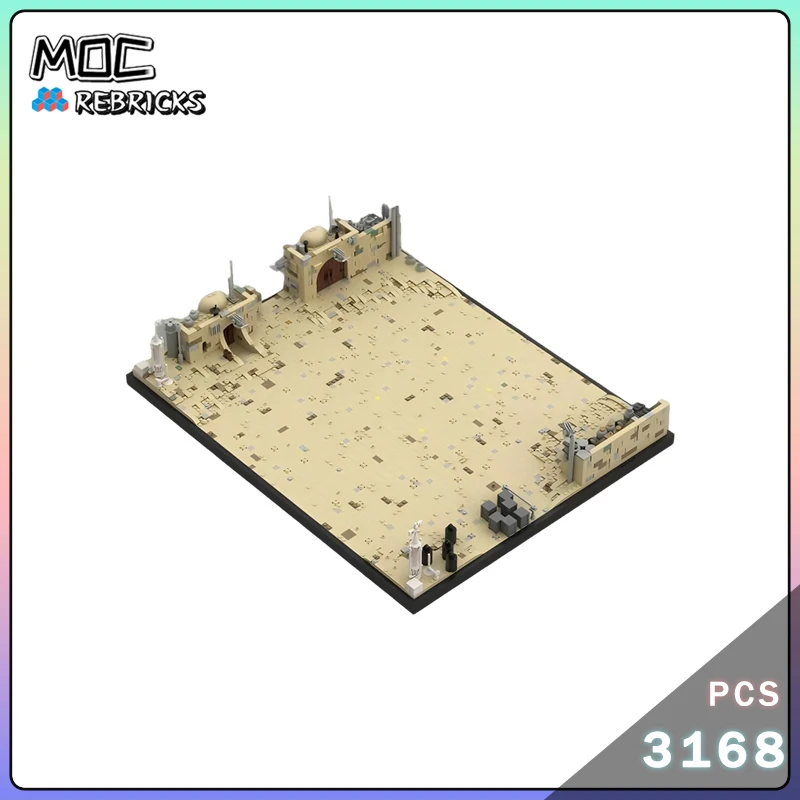 Space Movie Series Interrogator Transport Ship Showcase MOC Building Block Assembly Model Small Particle Bricks Toy Boy's Xmas