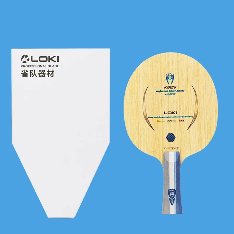 

Original LOKI Table Tennis Racket Pro-level Blade K5PRO (external/internal) 5 Wood + 2 Fiber Layers PingPong Paddle Bottom Plate