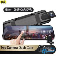10'' Rearview Mirror Dash Cam Front & Rear 1080P Dual Recording, Backup Camera, 24H Parking Monitor, Night Vision for Cars