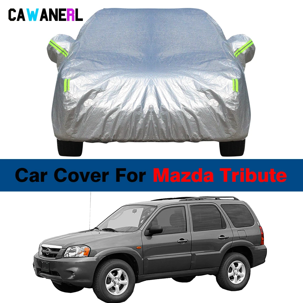 

3 Layer Thick Car Cover For Mazda Tribute 2001-2011 Summer Anti-UV Sun Winter Snow Rain Hail Resistant Waterproof SUV Cover