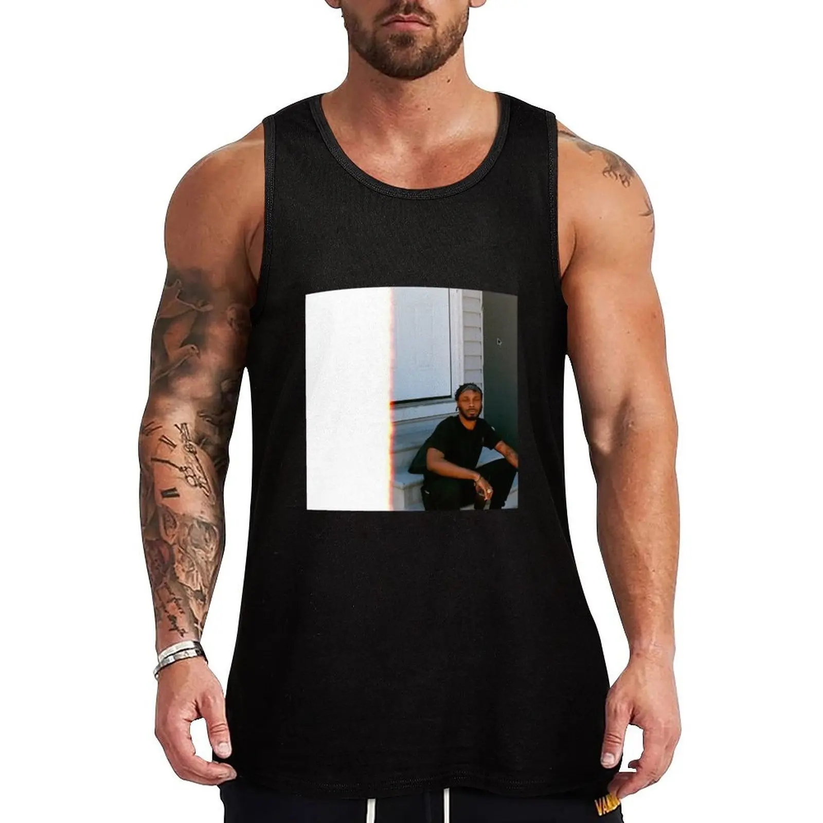 

JPEGMAFIA Veteran Album Cover Tank Top Athletic Gym Tank Top Sleeveless Quick Dry Training