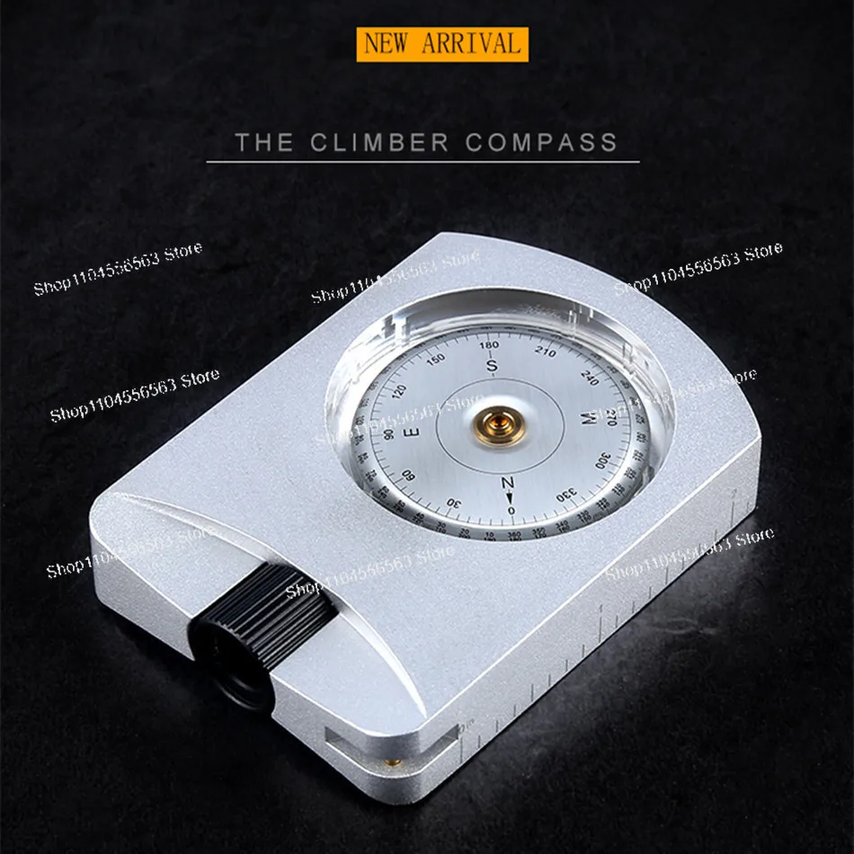 OP005 Professional Aluminum Mountaineer Compass | Sighting, Positioning & Distance Measurement Tool