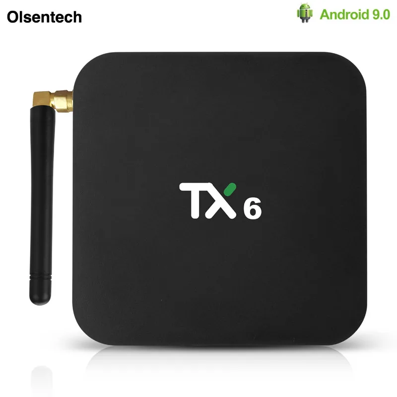 

TX6 Android 9.0 TV Box 4GB RAM 64GB 5.8G Wifi Allwinner H6 Quad Core USD3.0 BT4.2 4K Google Player Youtube Tanix Set Top Box TX6