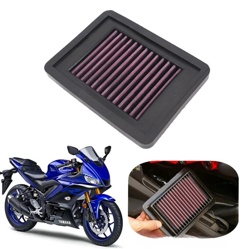 

Motorcycle Air Filter for Yamaha MT-03 / FZ-03 YZF-R25 YZF-R3 T-MAX 500 530 Cleanable Filter Intake System Motorbike Accessories