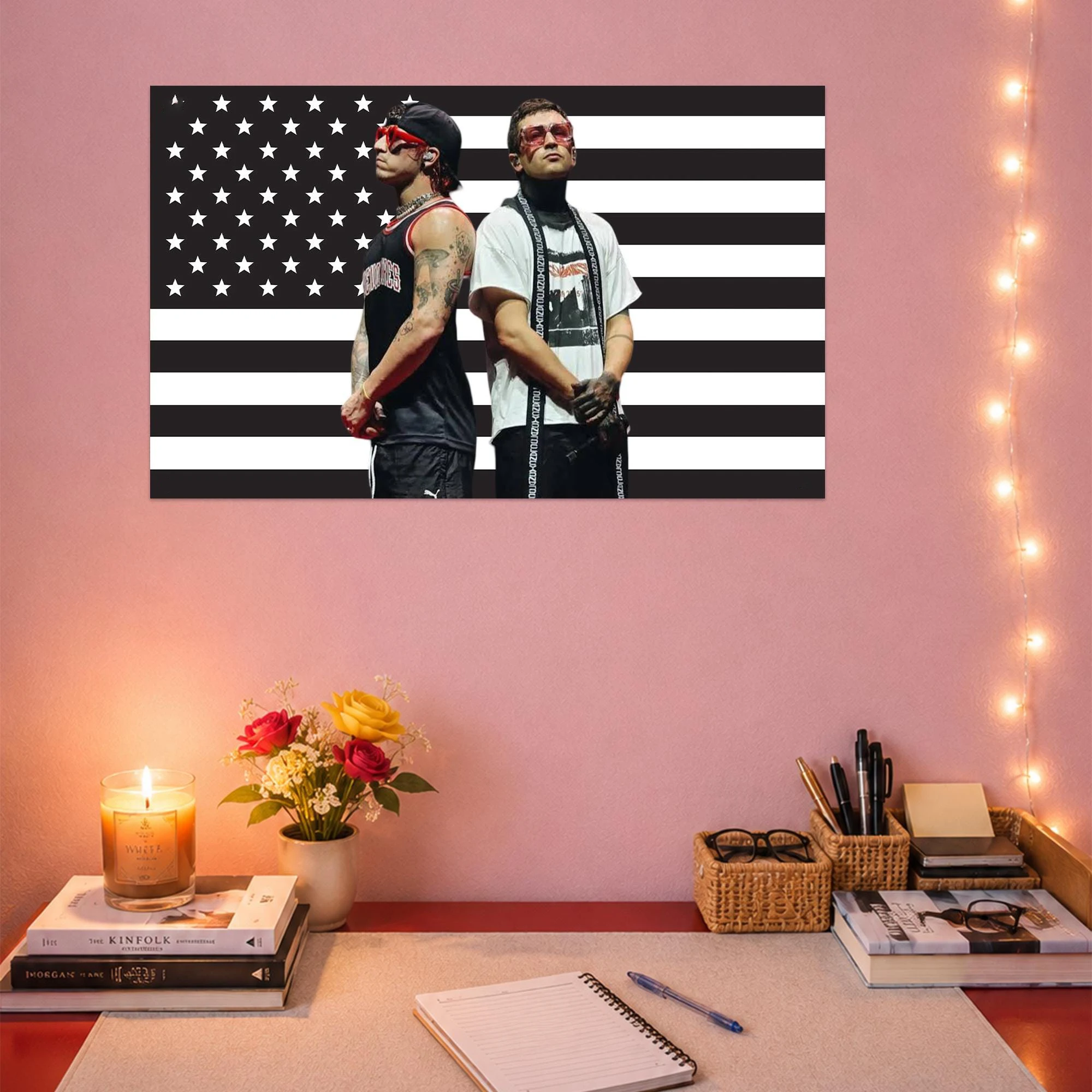 Twenty One Pilots Clancy Era Flag – Black & White Band Wall Tapestry | Alternative Music Room Decor - TOP Fan Flag