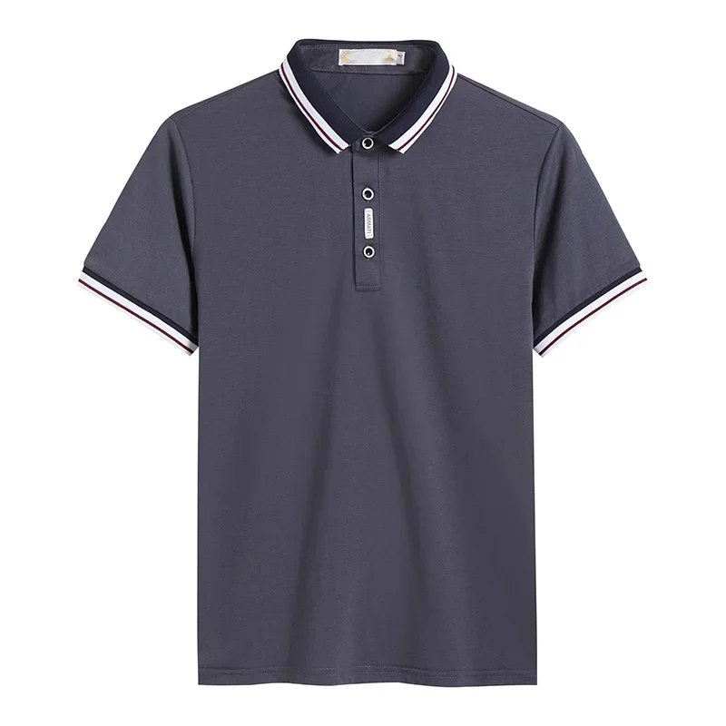 Brownon 2024 verão casual camisa polo masculina manga curta turn down collar fino ajuste vendido cor camisa polo para homem mais tamanho