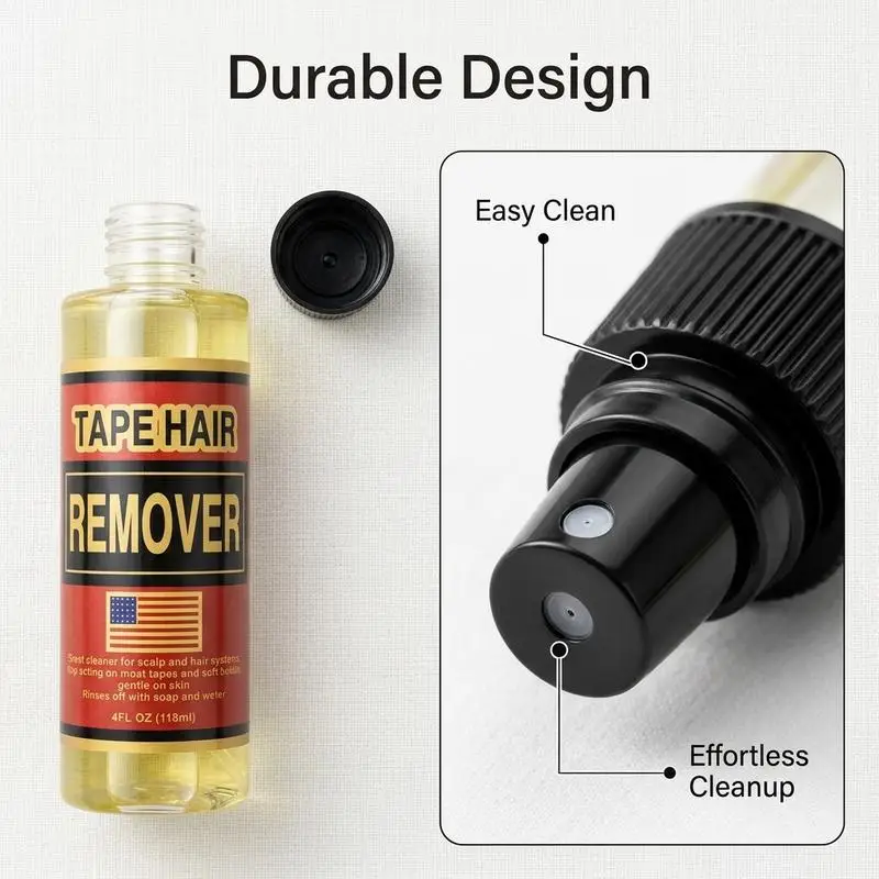 Tape in Extension Remover 118ML,Wig Glue Remover Adhesive Fast Acting,Removes Hair Glue,Wig Tape,Double Sided Extension Tape image 6