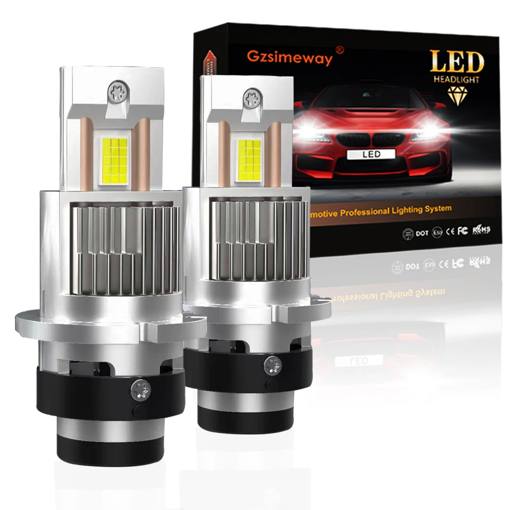 Simeway D2S D4S 1:1 LED Headlight HID D1S D3S D5S D8S D2R D4R Kit Xenon Bulbs LED CANBUS Auto Headlamp 60000LM 6000K Car Lights