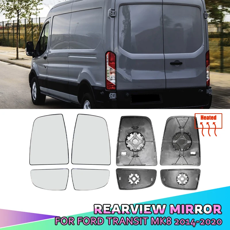 

Left Side Wing Door Mirror Glass Heated Convex For Ford MK8 2014 2015 2016 2017 2018 2019 2020 2021