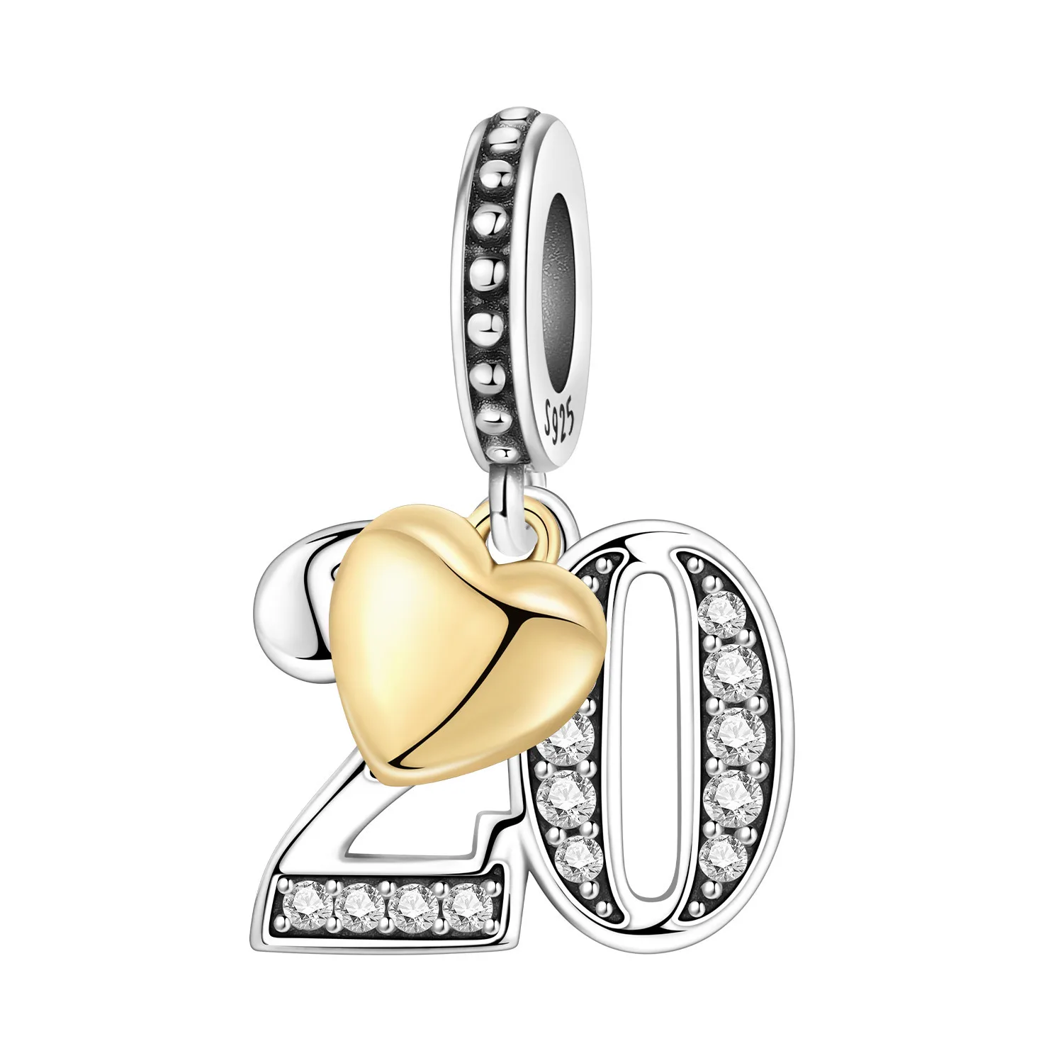 Original 925 Sterling Silber CZ Zirkon Schmetterling A-Z 26 Buchstaben Charms Alphabet Perlen Anhänger Fit Armband Halskette DIY Schmuck