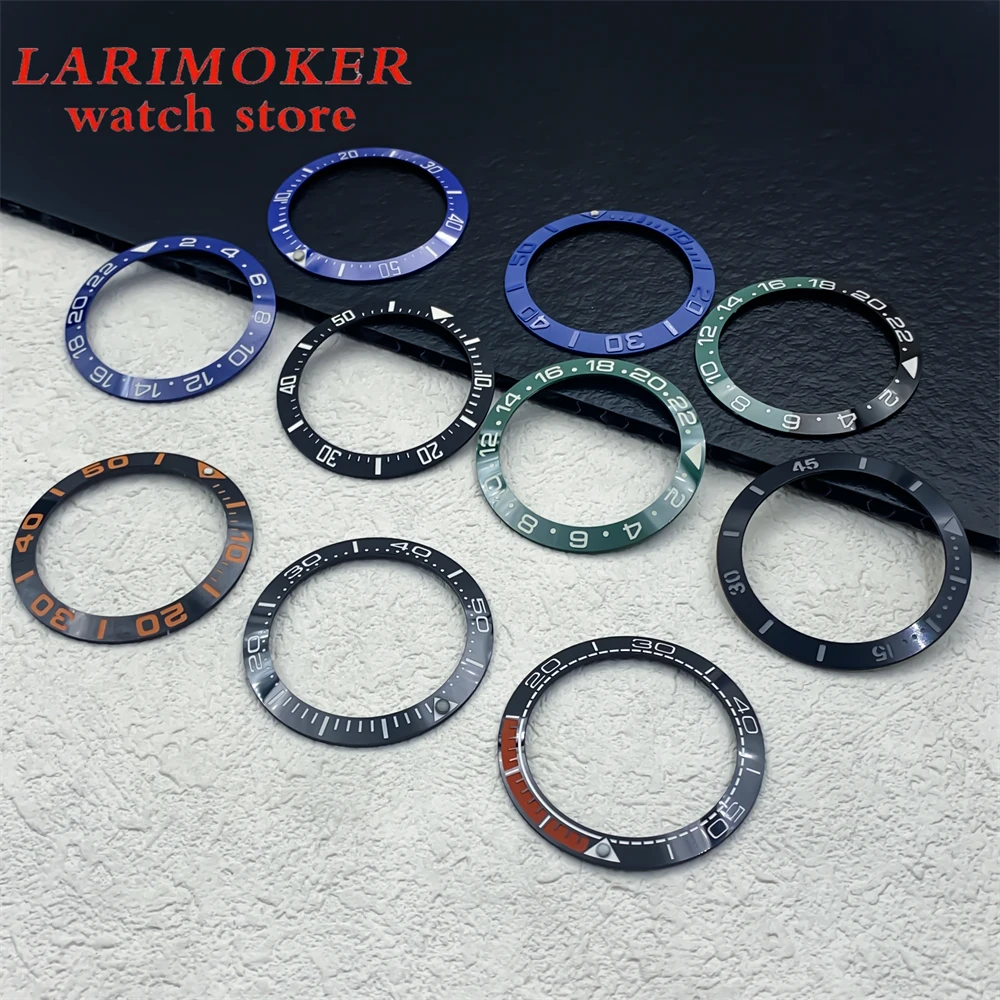 BLIGER 40mm aluminum/ceramic bezel with 43mm case Insert 40mm/31.8mm replacement watch accessory parts