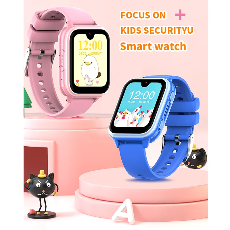 Getfitsoo KT33 4G kids smart watch Phone GPS-WIFI Tracker Video Camere Waterproof Baby SOS Anti-Lost Watch WhatsAPP