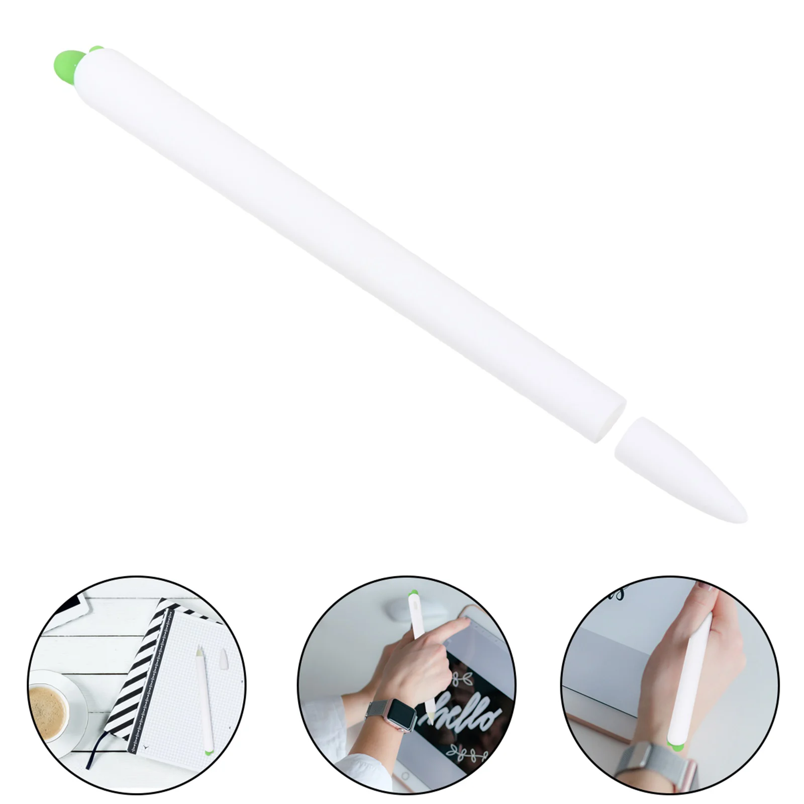 Stylus Case Silicone Cover for Touch Pen Protective Carrot White Pencil Cap Protector