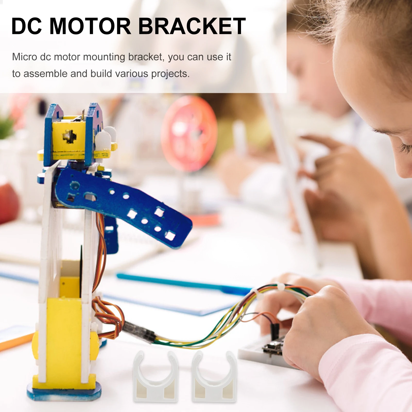 

20pcs U-Shaped Motor Bracket Clamp Dc Electric Mounting Clips Plastic Support Small Motor Fixing Lightweight Pipe