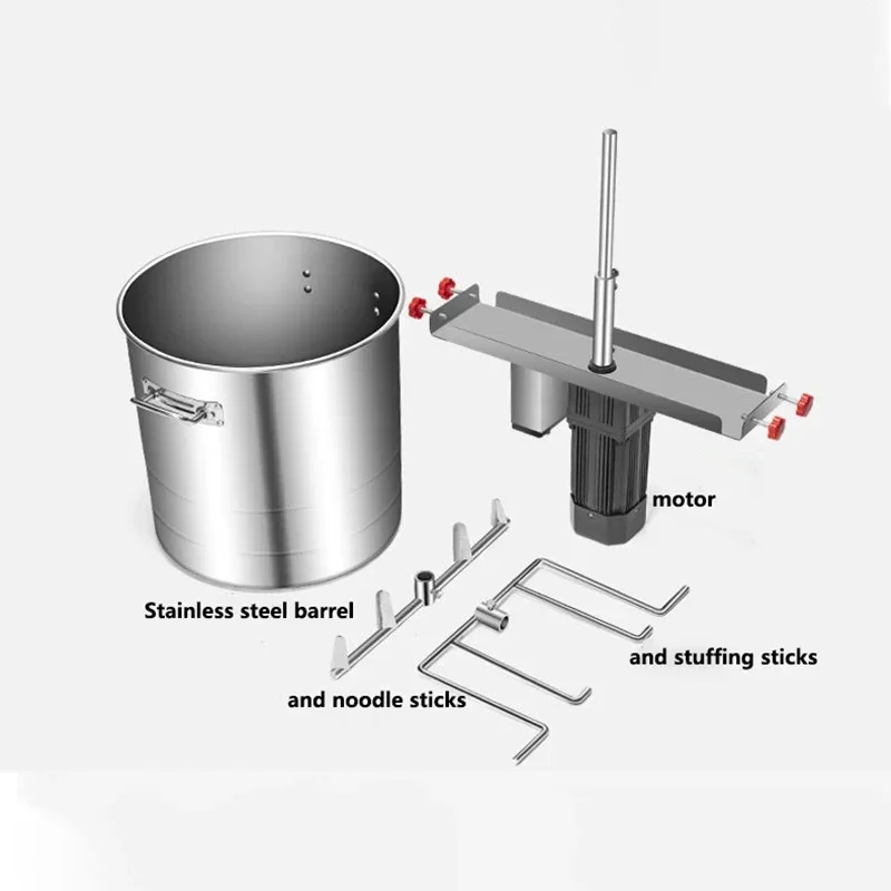 المنزلية 220 فولت خلاط العجين الكهربائية التجارية 8/10/25 كجم التلقائي عجّان المنزلية الصامتة الفولاذ المقاوم للصدأ آلة حشو