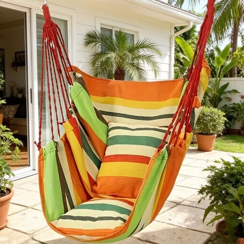 

Indoor & Outdoor Swing Hammock Hanging Chair, Comfort Rocking Chair for Bedroom Dormitory Leisure Use