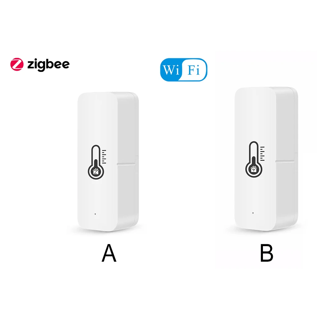 

Tuya Voice Control Temperature Humidity Sensor Wireless Detector WiFi