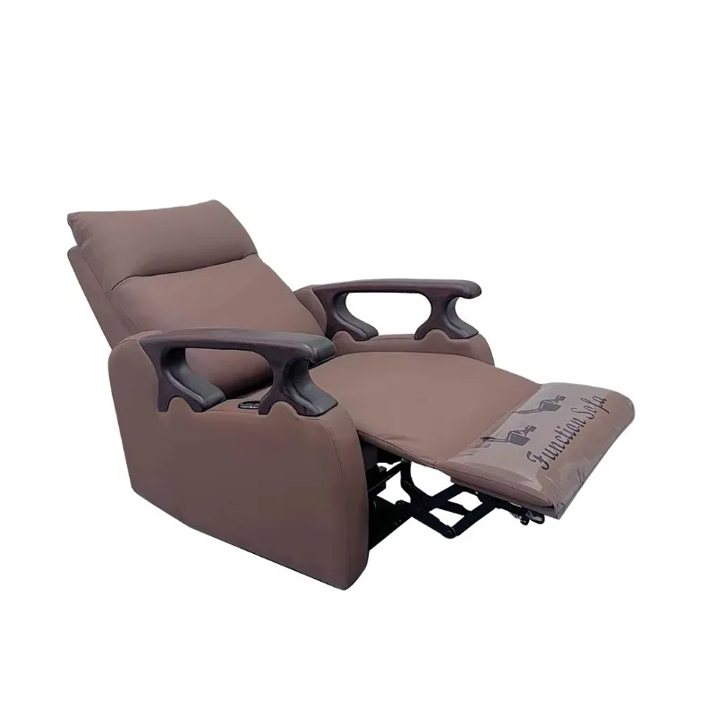 Electric PU Leather Sofa Set-Modern Hospital & Living Room Convertible Recliner Sofa