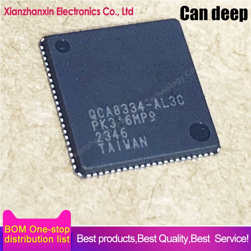 1pcs/lot QCA8334-AL3C QCA8334  QFN88 Fiber optic transceiver chip