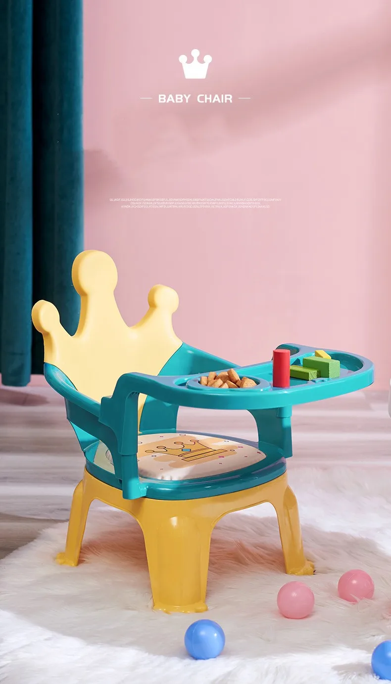 Children\'s Dining Chair Baby Chair Kindergarten Stool Fun Seat With Loud Backrest Call Chair Small Dining Chair