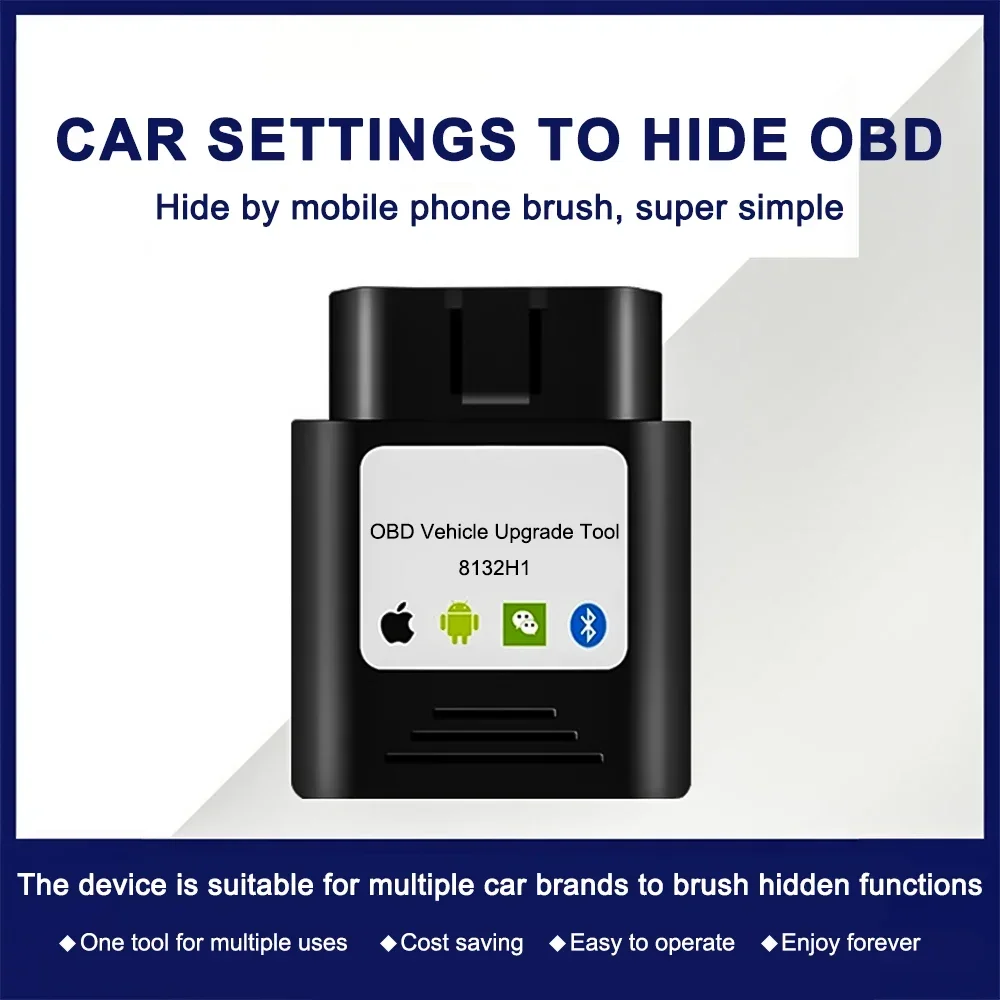 Brush OBD Vehicle Upgrade Tool 8132H1 for Benz Series Car Settings Mobile Phone Hide OBD