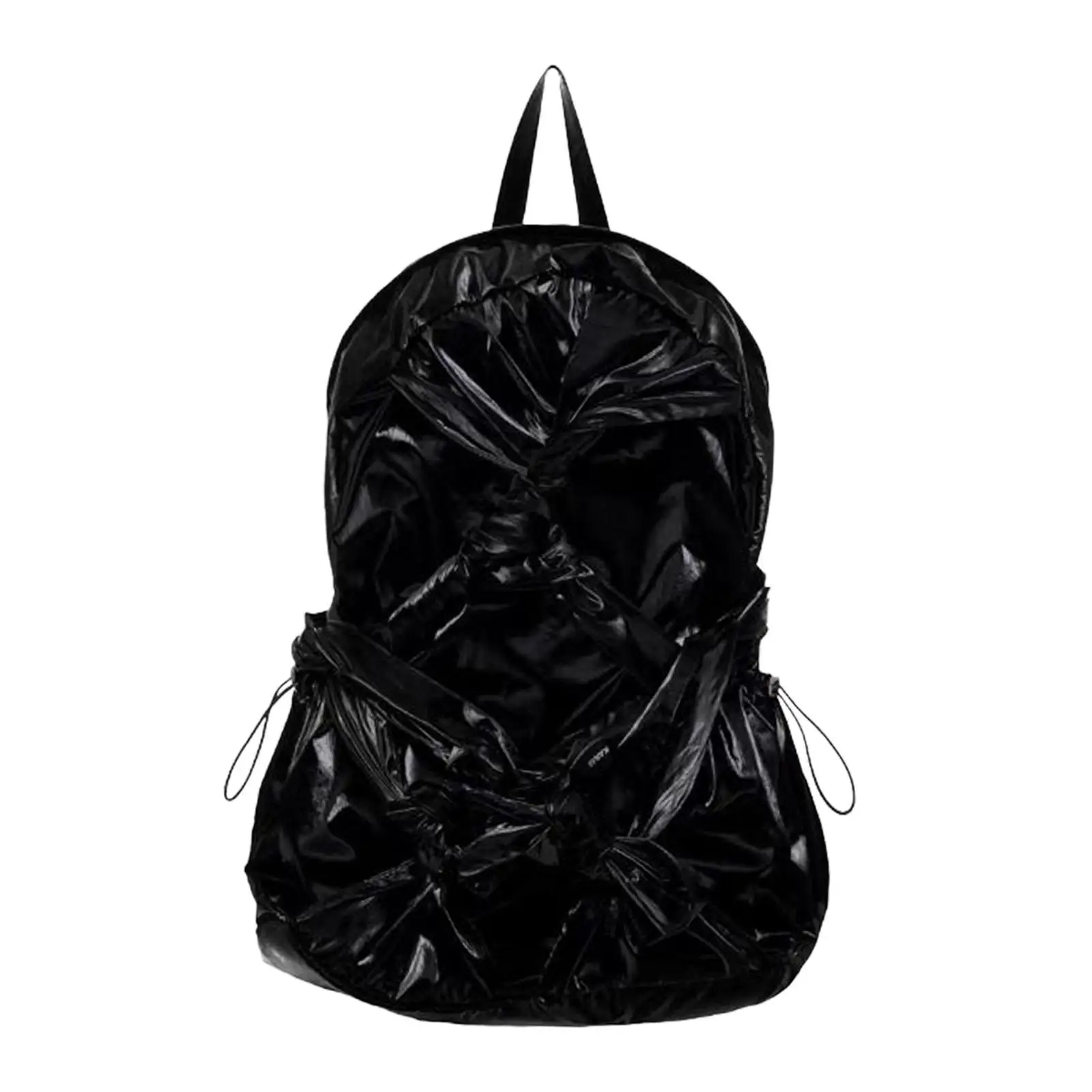 Bow Casual Backpack Black Satchel Bag Shoulder Bag for Women Ladies Dating