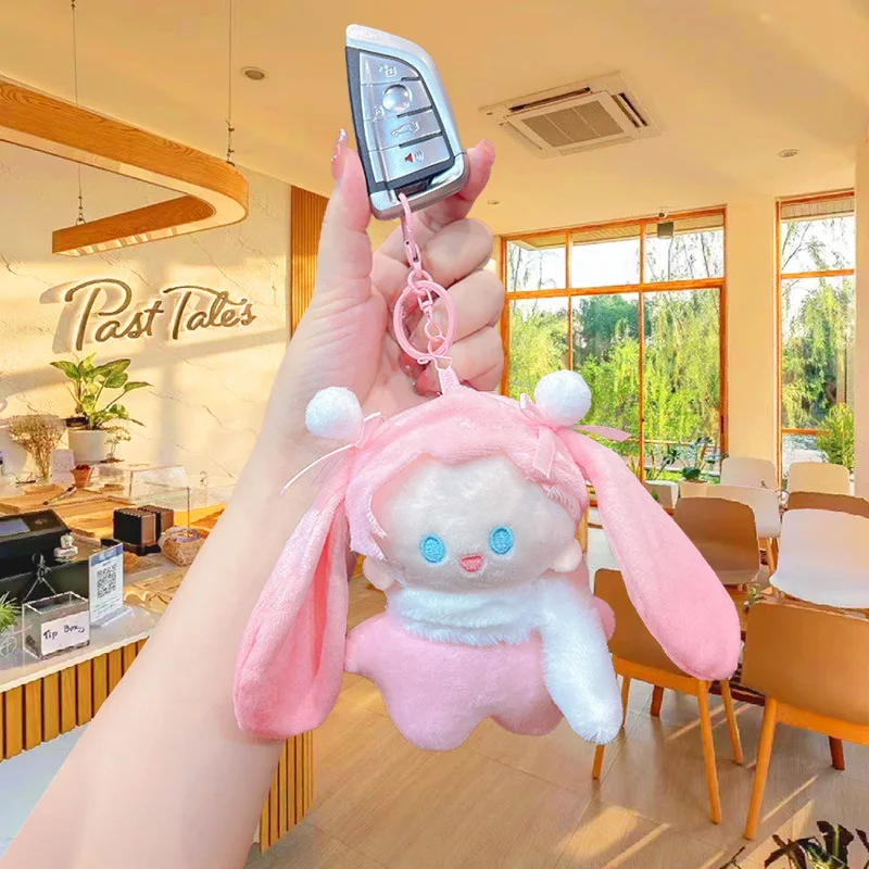 Niedlich für Hatsune Miku Plüsch-Schlüsselanhänger Kawaii Taschenanhänger Soft Stuff Zubehör für Geburtstag Weihnachtsgeschenk