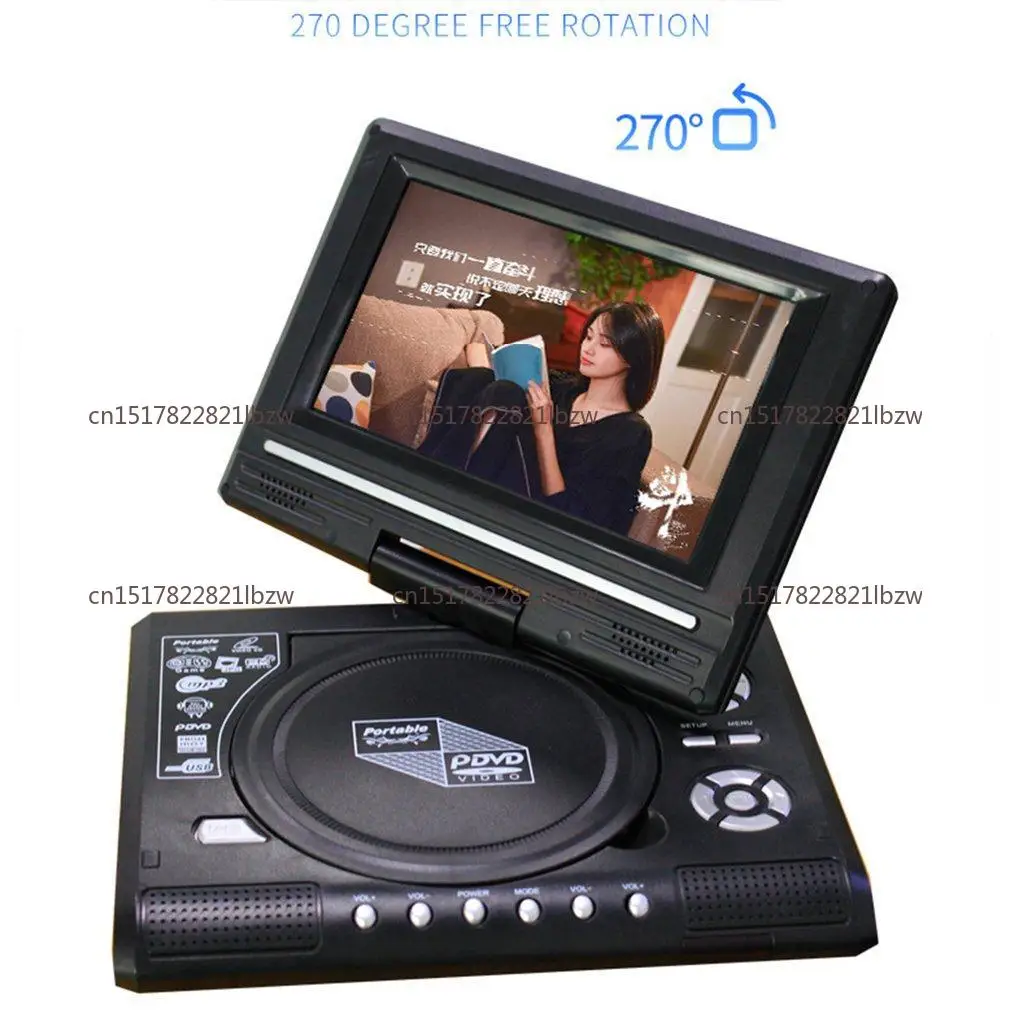 Portable EVD Small TV, Mini CD Player Player 7.8 Inch Mobile DVD Player High Definition
