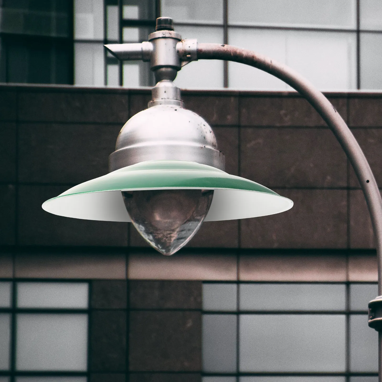 Industrial Lamp Shade Enamel Waterproof Protective Light Cover Outdoor Street Lamp Cover Vintage Retro Garden Light Shade