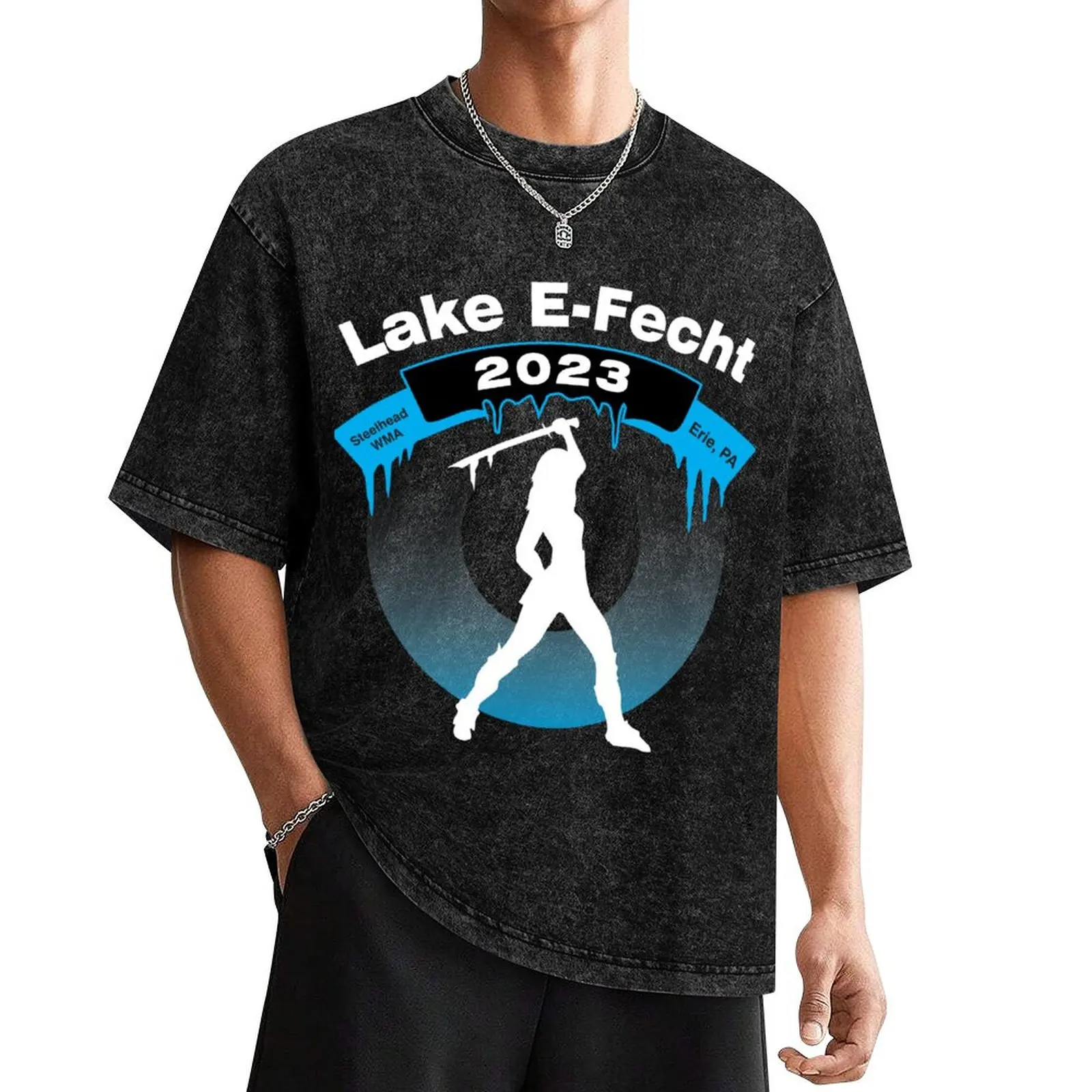 Lake E-Fecht 2023 - For Dark Backgrounds T-Shirt vintage anime shirt sports fans shirts graphic oversized men graphic t shirts