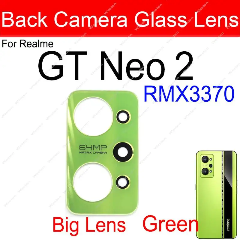 For Realme GT Neo 2 2T Neo Flash GT Master Explorer Rear Back Camera Glass Lens Back Glass Lens Replacement Spaer Parts