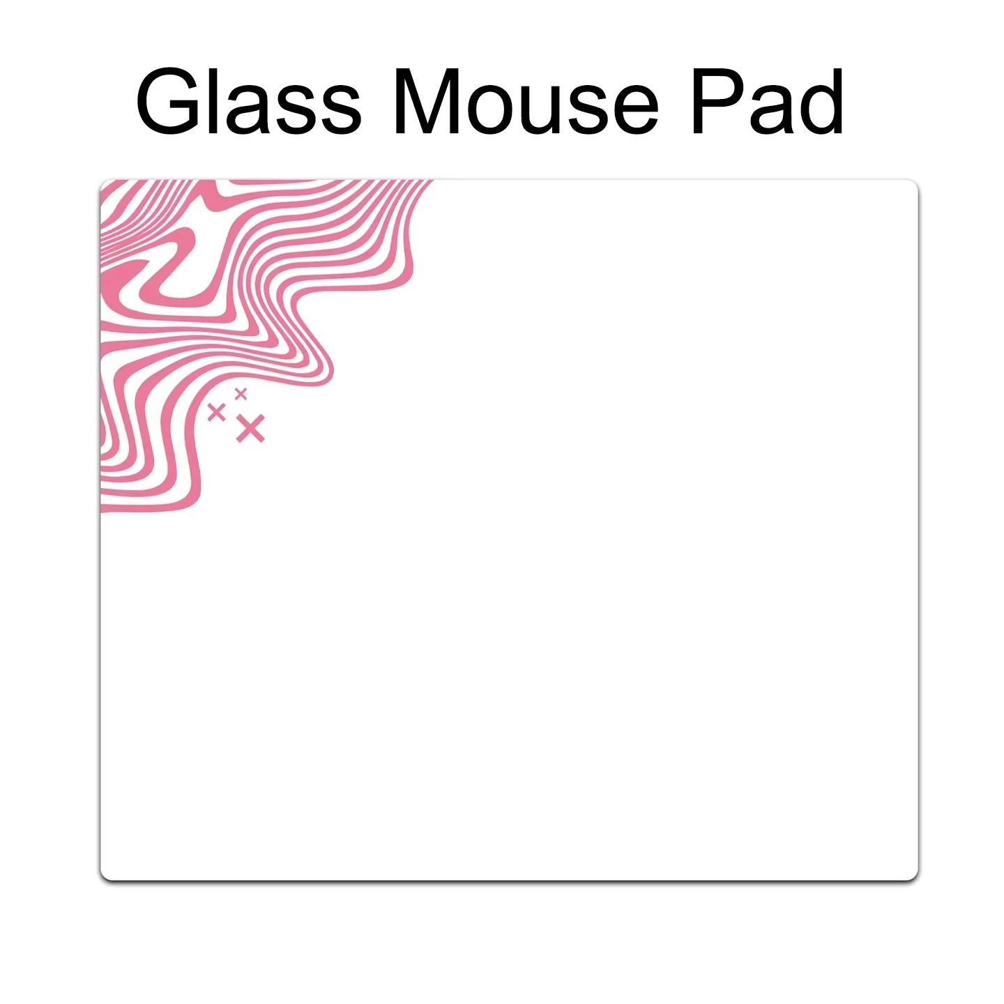 

Minimalist Artistic Wave Pattern Tempered Photovoltaic Glass Gaming Mouse Pad Computer or FPS eSports & Office Desk Mat Surface