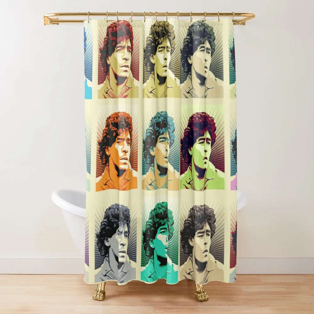 

El Pibe Obey Warhol Style Shower Curtain Bathroom Showers For Bathrooms Shower For Bathroom Curtain