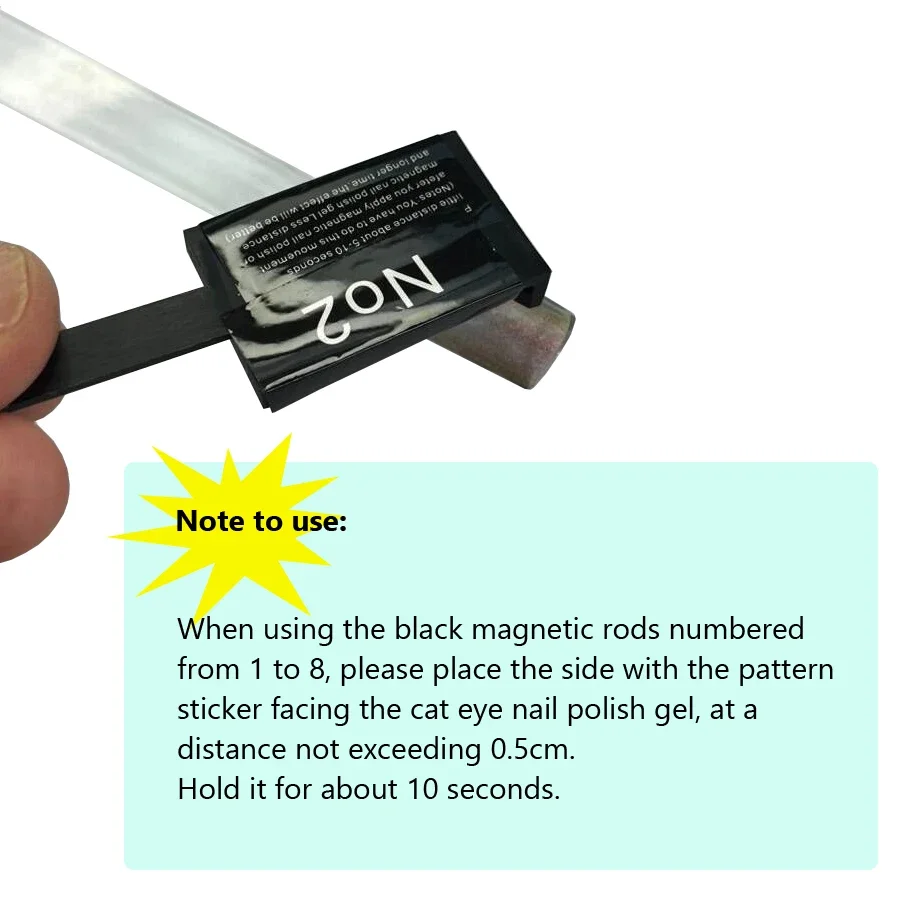 11 Pcs 네일 아트 도구 세트 고양이 눈 자기 막대 강력한 자석 젤 연마에 적합 아름다움 매니큐어 장식 용품
