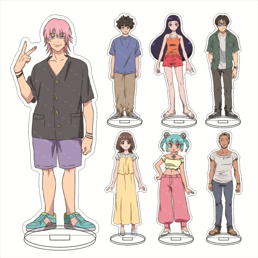 Negative Positive Angler Acrylic Stand Sasaki Tsunehiro Tsutsujimori Takaaki Figure Display Anime Goods Collection Desk Decor